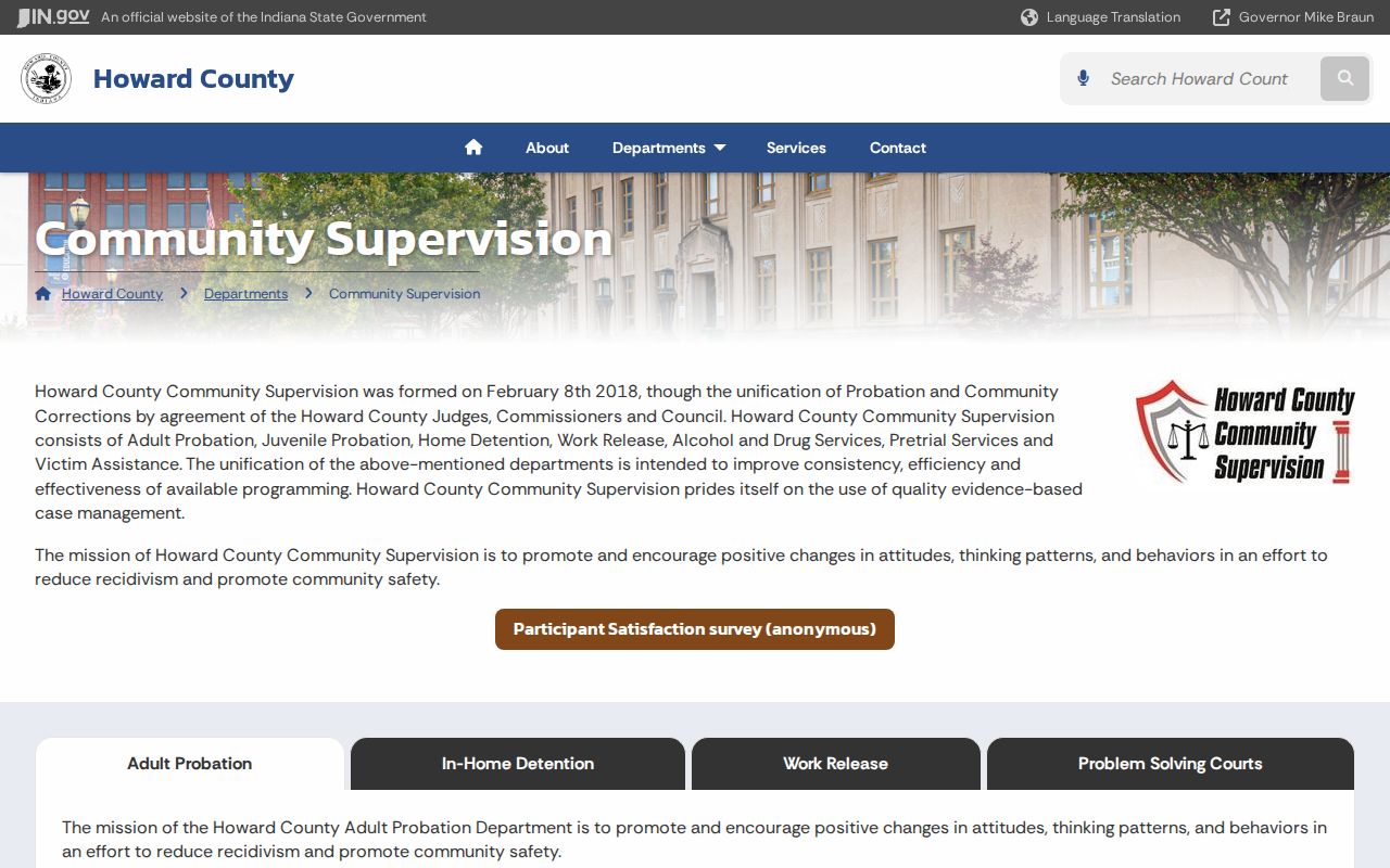 Howard County criminal docket community supervision source