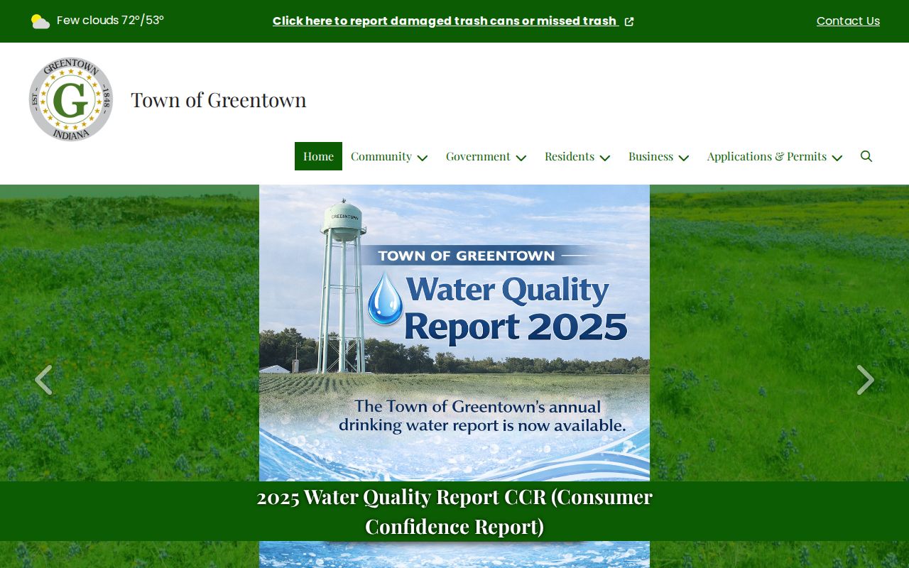 Greentown government source for local Greentown court docket routing
