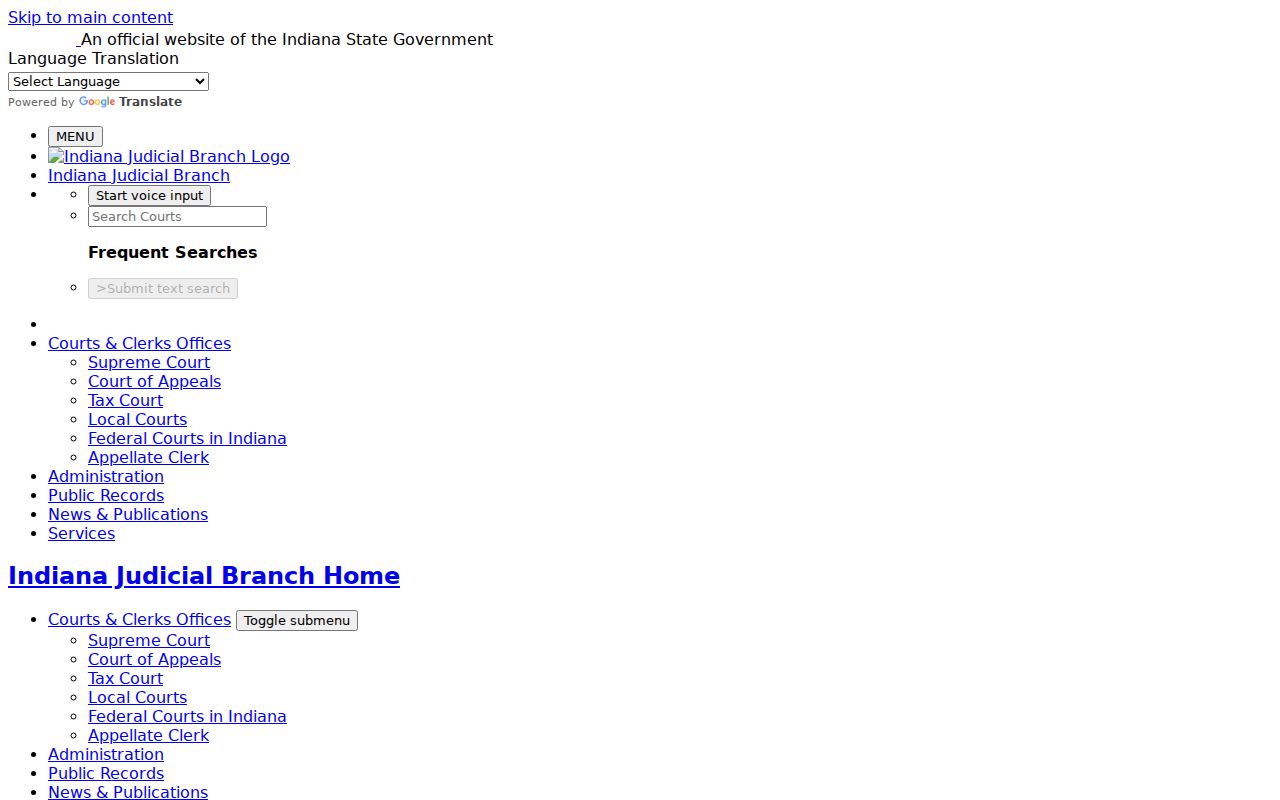 Howard County case search tips in Indiana MyCase
